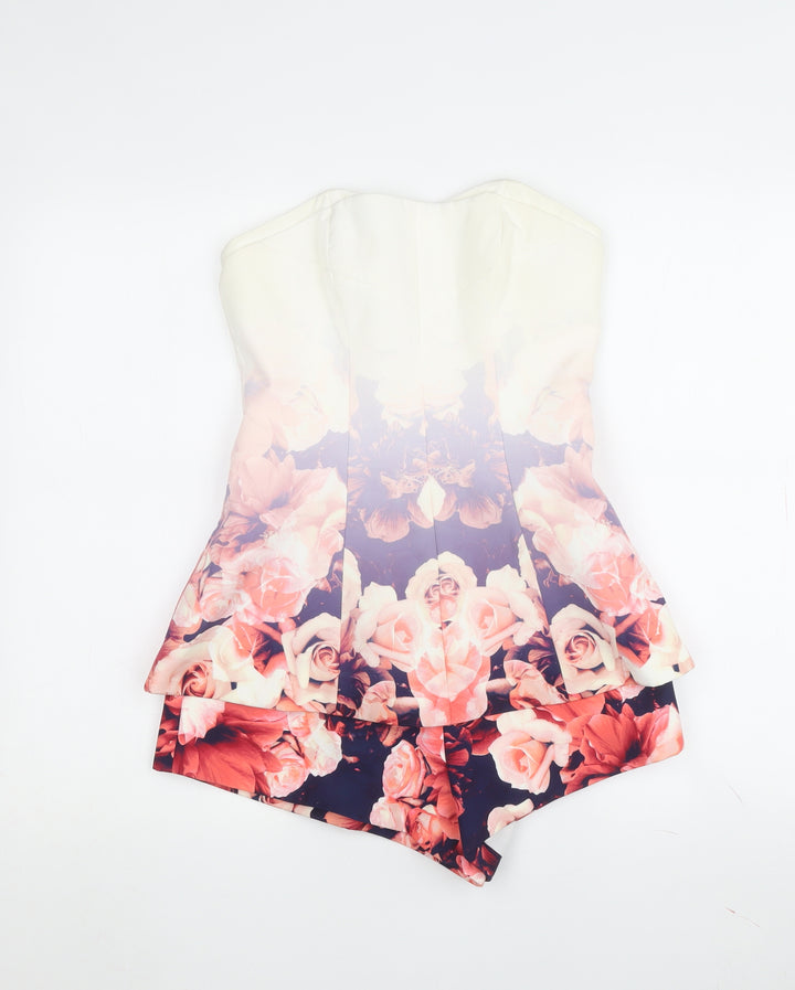 findersKEEPERS Women's Multicoloured Floral Playsuit XS