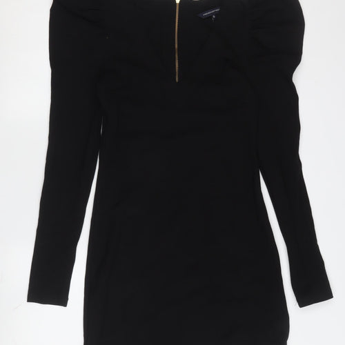 French Connection Women's Black Bodycon Dress Size 10