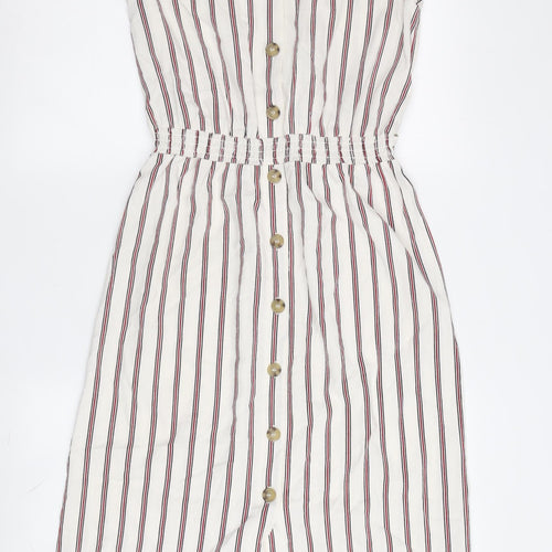 Oasis Women’s Multicoloured Size 10 Striped Dress