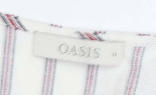 Oasis Women’s Multicoloured Size 10 Striped Dress
