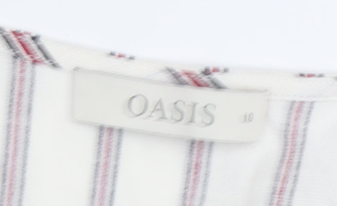 Oasis Women’s Multicoloured Size 10 Striped Dress