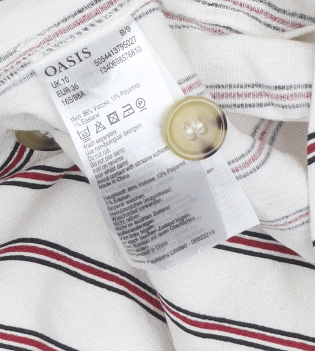 Oasis Women’s Multicoloured Size 10 Striped Dress