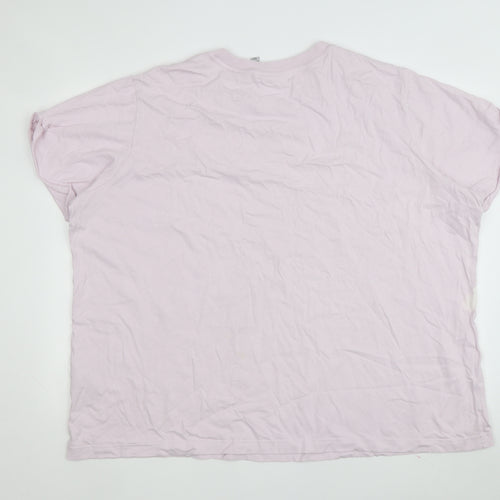 Adidas Women's Pink T-Shirt Crew Neck Regular Fit
