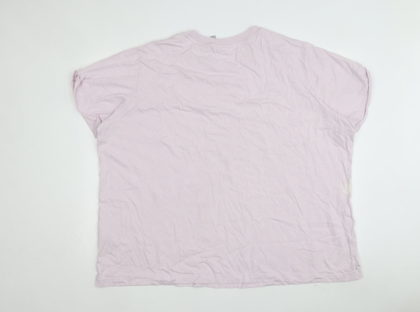Adidas Women's Pink T-Shirt Crew Neck Regular Fit
