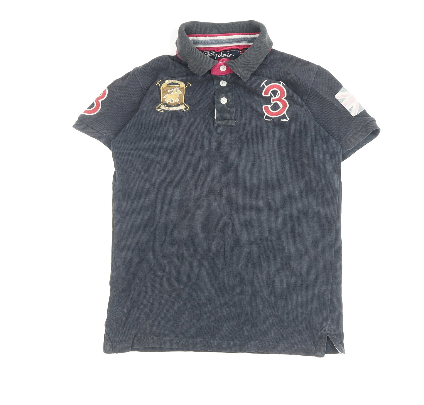 Rydale Girls Black Polo Shirt - Size 11-12 - Stylish & Sporty