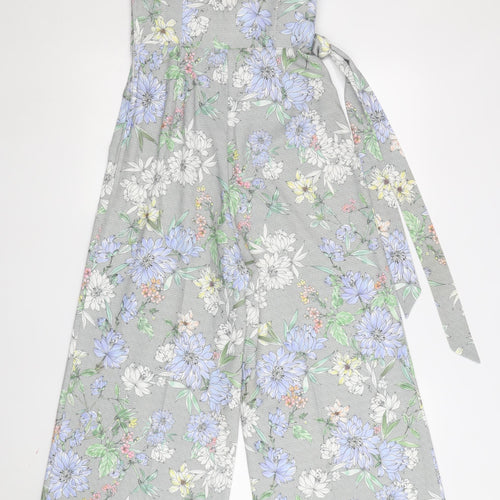 H&M Women's Multicoloured Floral Jumpsuit Size 4