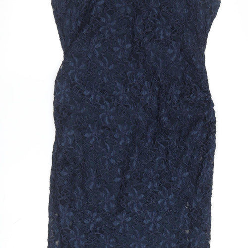 Dorothy Perkins Maternity Blue Sheath Dress Size 14