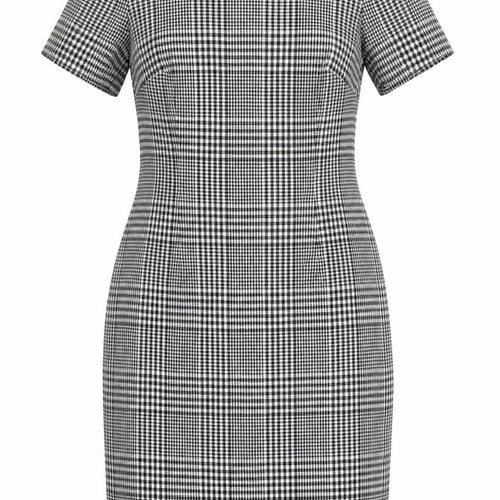 Escada Women's Black Check Sheath Dress Size 12