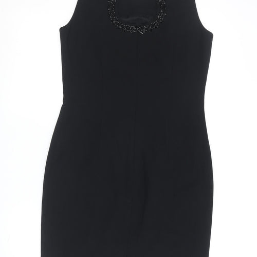 Liz Claiborne Women's Black Sheath Dress Size 4