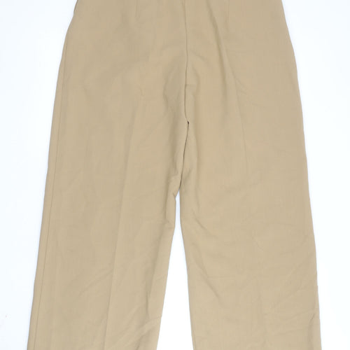 Cider Women's Beige Wide-Leg Dress Pants L