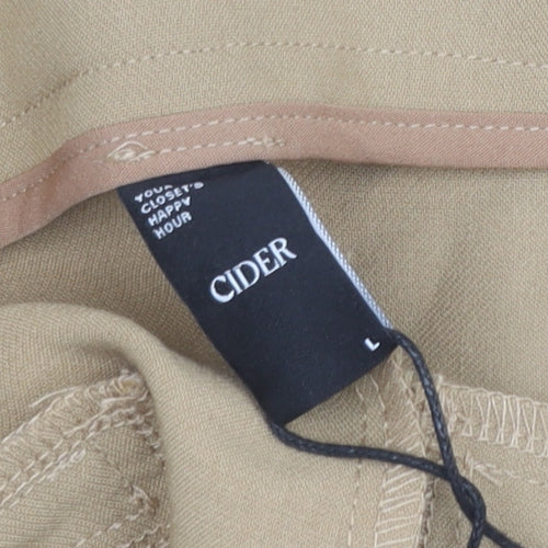 Cider Women's Beige Wide-Leg Dress Pants L