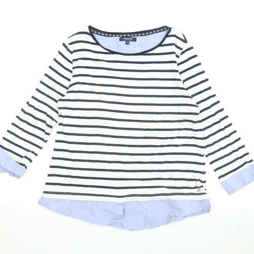 Maine New England Women's Striped T-Shirt Size 14