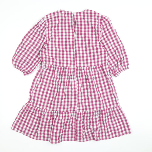 nobody's child Women's Pink Check Shift Dress Size 10