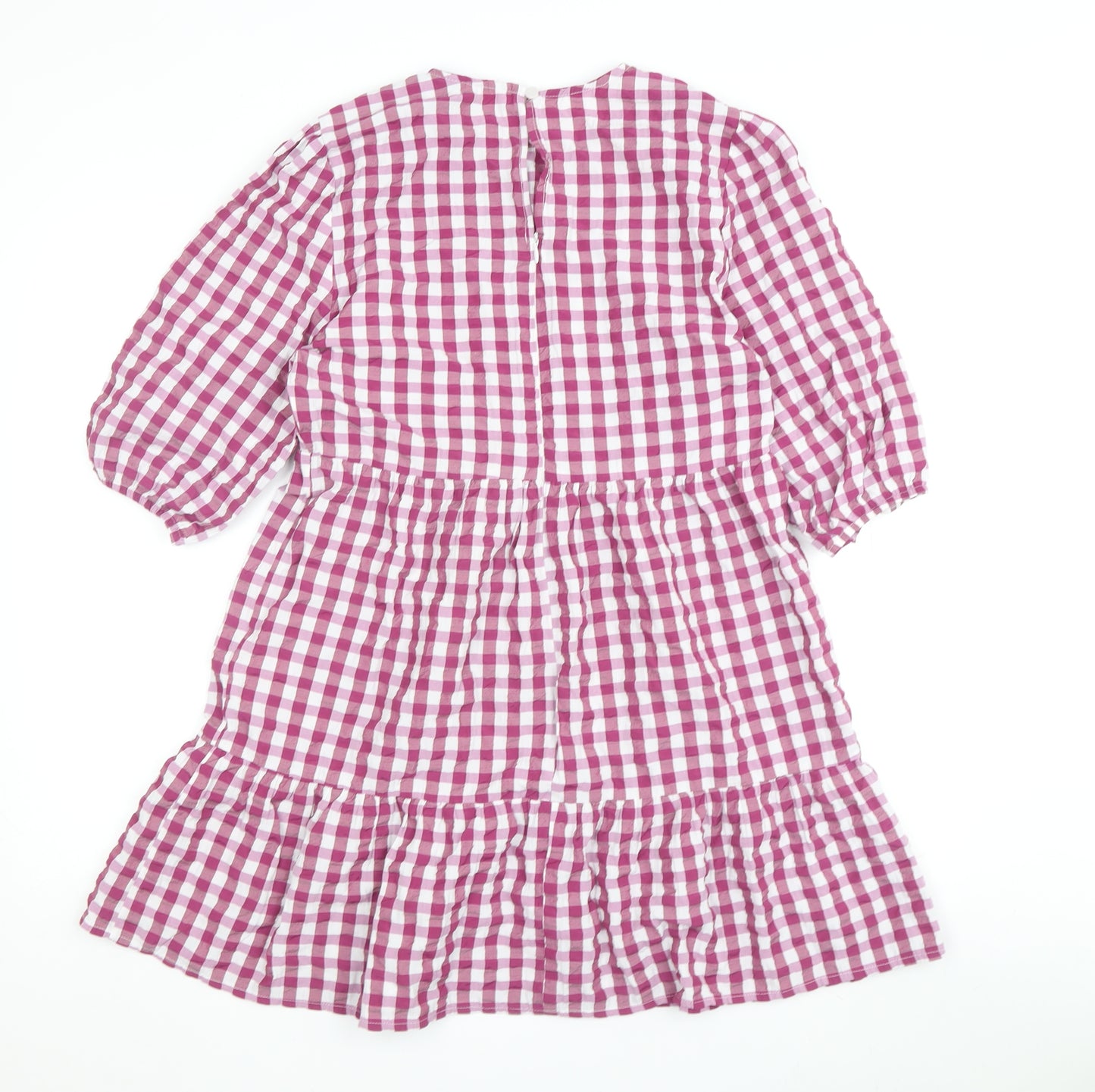 nobody's child Women's Pink Check Shift Dress Size 10