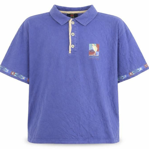 New Zealand Says Men's Purple Polo Shirt Size M
