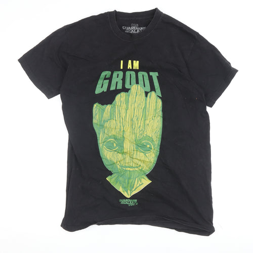Marvel Men's Black Groot Graphic T-Shirt, Size S