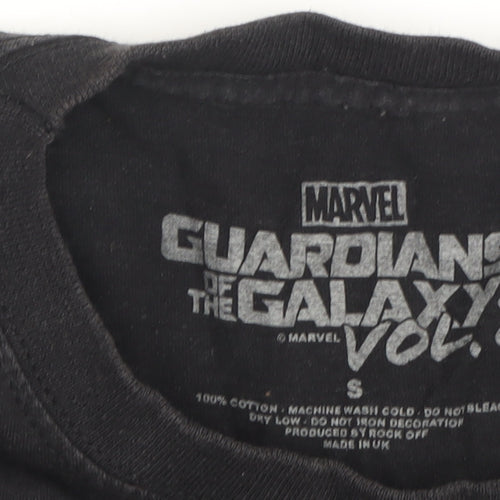 Marvel Men's Black Groot Graphic T-Shirt, Size S