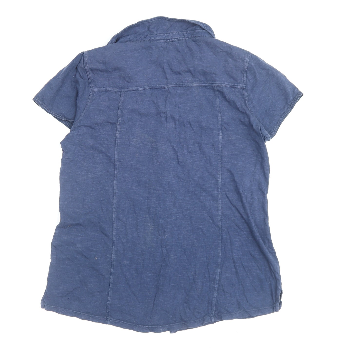 FatFace Women’s Blue Button-Up Shirt Size 12