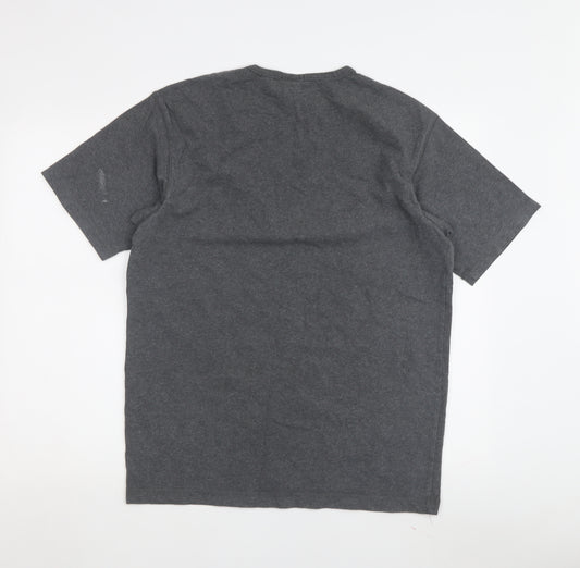 GAP Men’s Grey T-Shirt, L, Classic Crew Neck