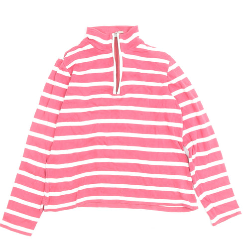 Maine New England Women's Pink Striped Pullover, Size 10