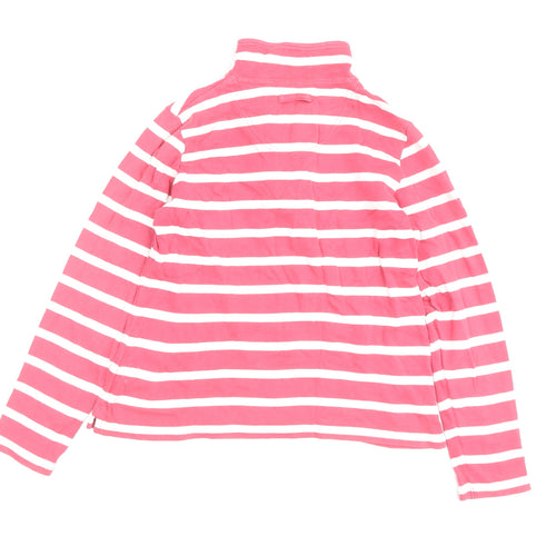Maine New England Women's Pink Striped Pullover, Size 10