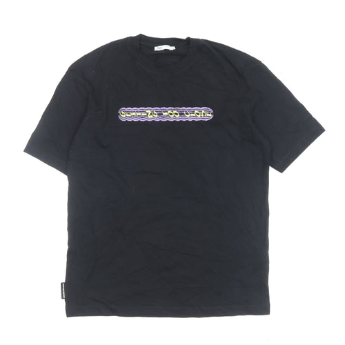 Zara Men’s Black Graphic Print T-Shirt S