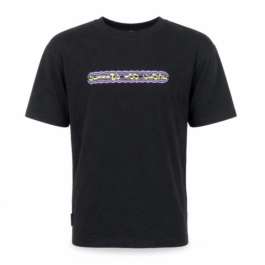 Front view of Zara Men’s Black Graphic Print T-Shirt S