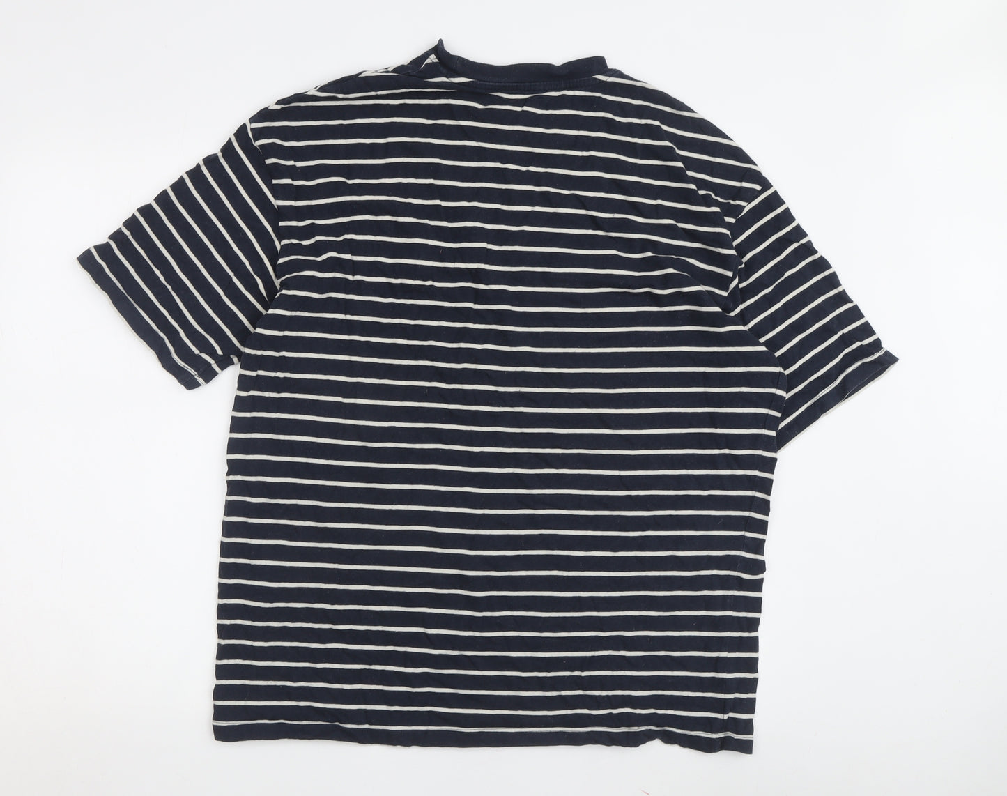 Jack & Jones Men's XL Black Striped T-Shirt