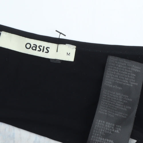 Oasis Women's Black Geometric Camisole Tank Top, M