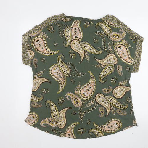 Dorothy Perkins Women's Green Paisley Tunic Blouse Size 18