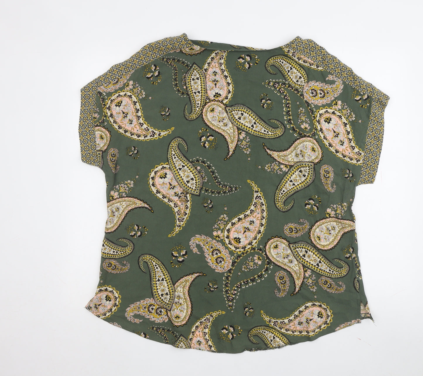 Dorothy Perkins Women's Green Paisley Tunic Blouse Size 18