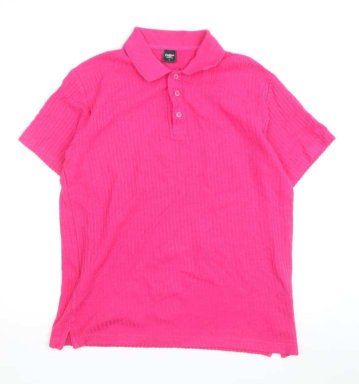 Cotton Traders Women's Pink Polo Shirt, Size S, Casual