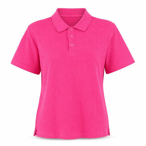 Cotton Traders Women's Pink Polo Shirt, Size S, Casual