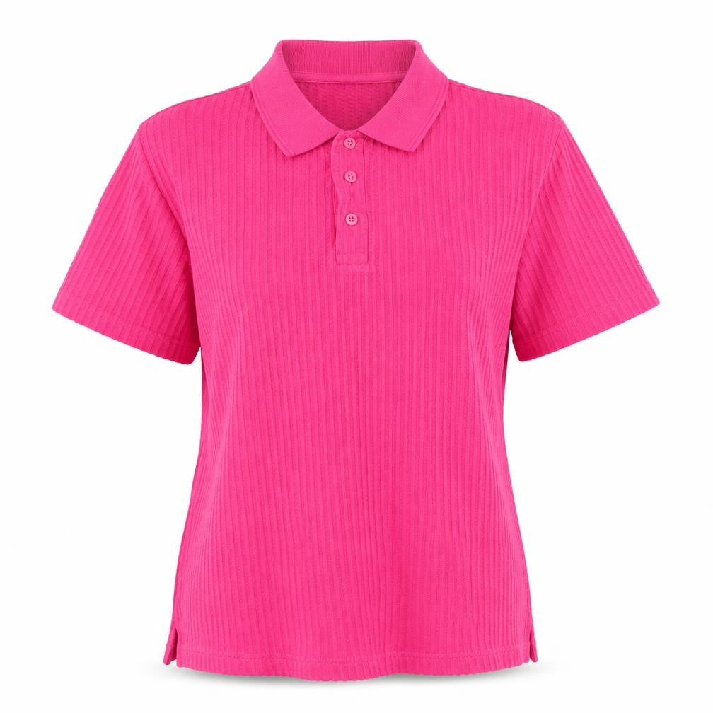 Cotton Traders Women's Pink Polo Shirt, Size S, Casual