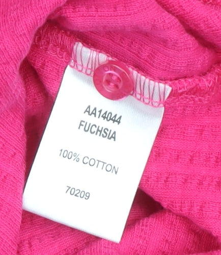 Cotton Traders Women's Pink Polo Shirt, Size S, Casual