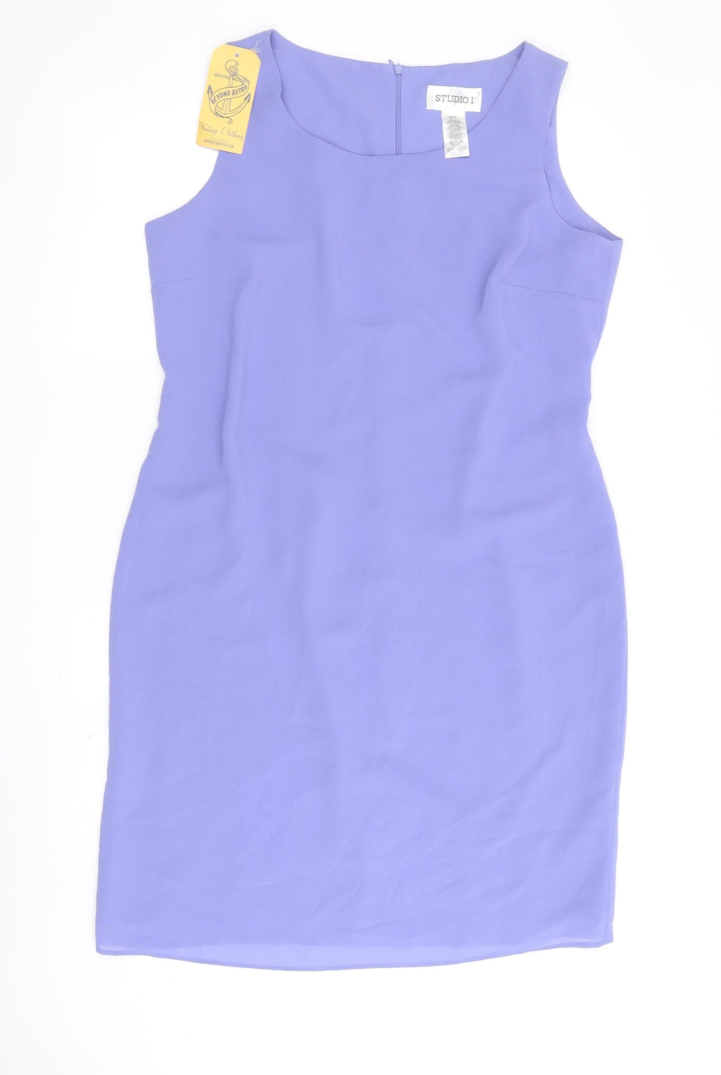 Studio I Women's Purple Sheath Dress Size 12