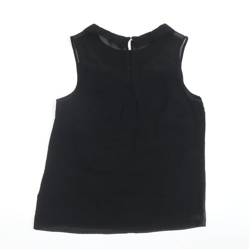 Oasis Women's Black Collared Blouse Size 12
