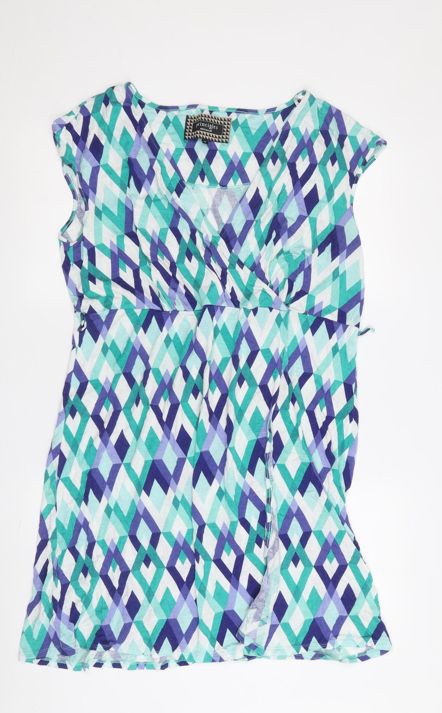 Principles Women's Geometric Viscose Cap Sleeve Dress