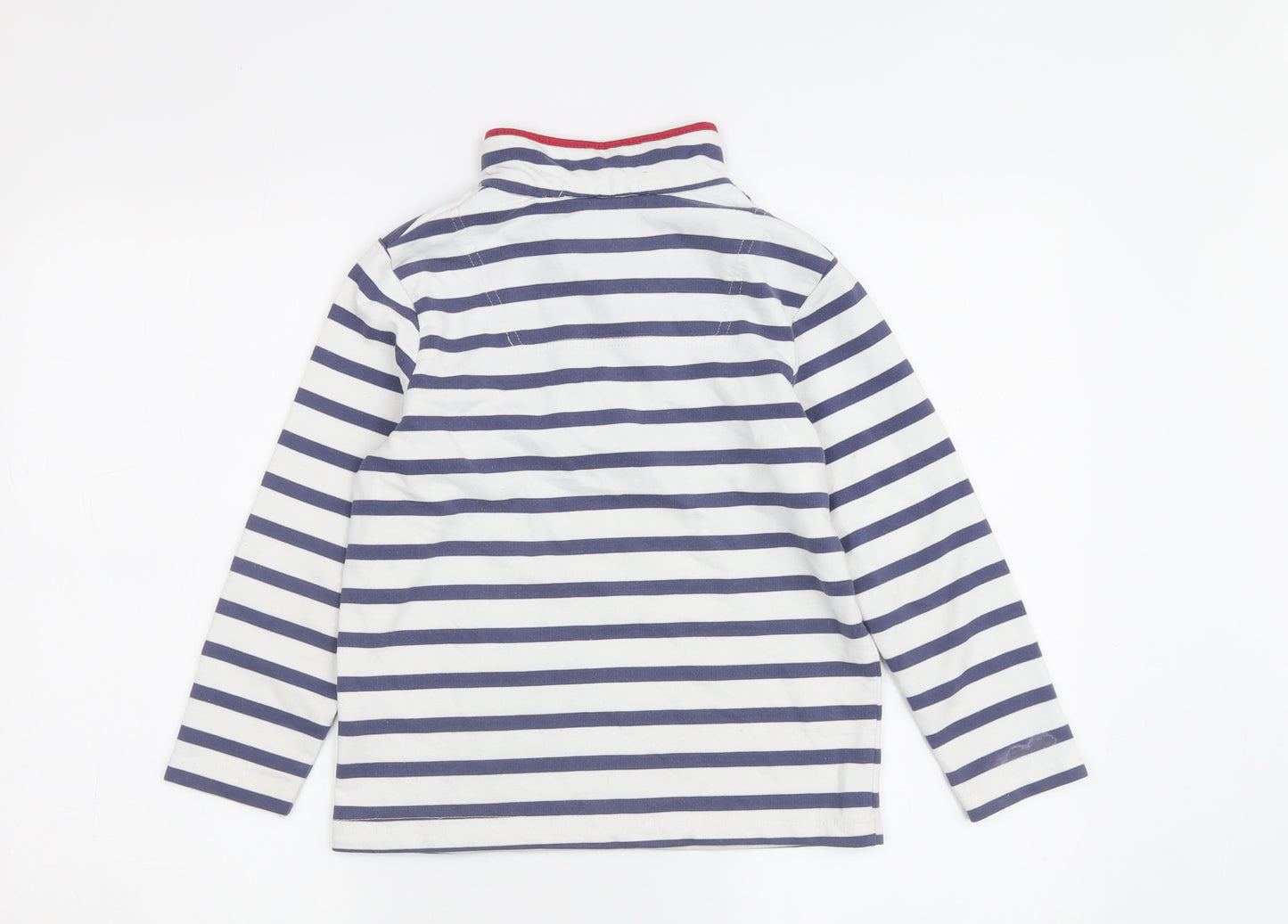 Joules Boys Striped Sweatshirt 7-8Y Multicolour High Neck