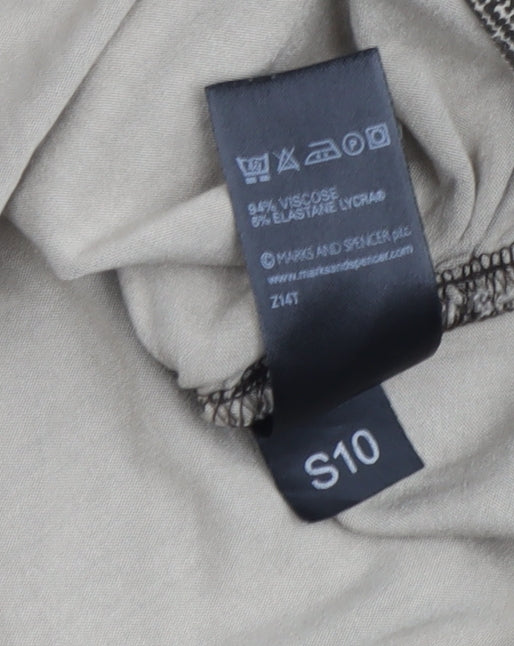 Marks and Spencer Women's Brown Wrap Top, Size 18