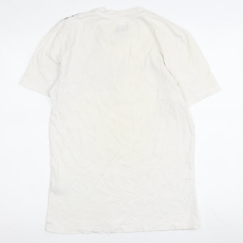 River Island White Floral T-Shirt, Size S, Unisex