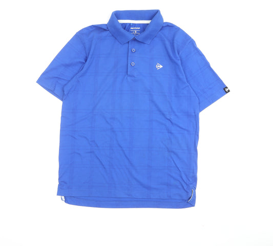 Dunlop Men's Blue Small Polo Shirt Short Sleeve