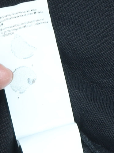 Hugo Boss Men's Black XL Collared Pullover Jumper