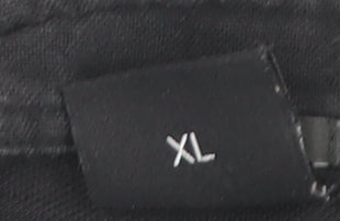 Hugo Boss Men's Black XL Collared Pullover Jumper