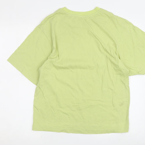 Uniqlo Green XS Graphic Tee Unisex Casual