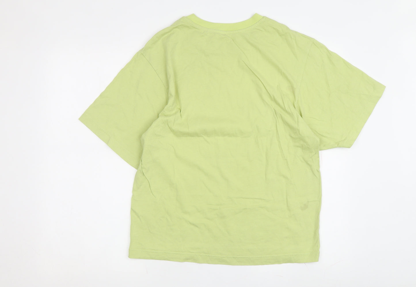 Uniqlo Green XS Graphic Tee Unisex Casual