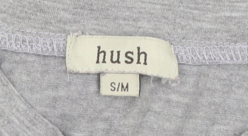 Hush Men's Grey Henley Long Sleeve T-Shirt M