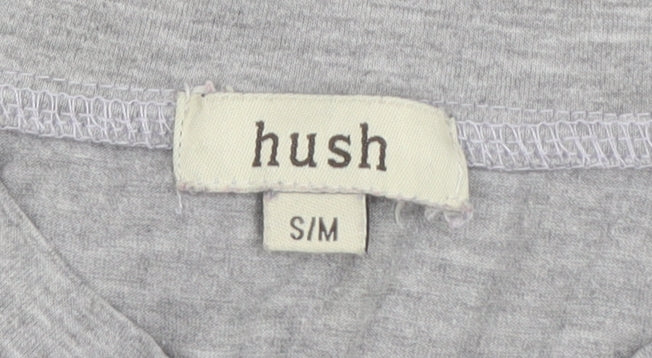 Hush Men's Grey Henley Long Sleeve T-Shirt M