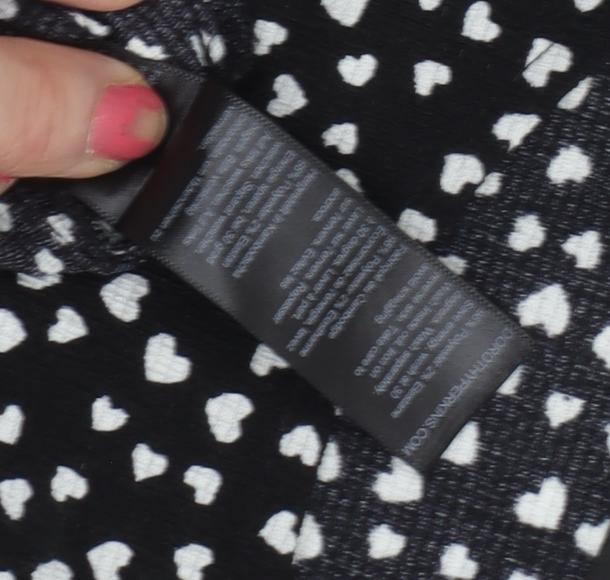 Dorothy Perkins Women's Black Shift Dress Size 14