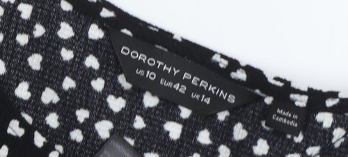 Dorothy Perkins Women's Black Shift Dress Size 14